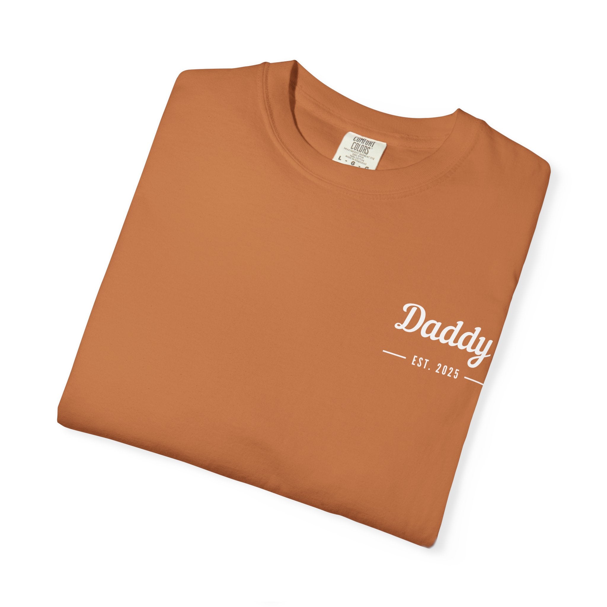 Leafen Daddy Est Unisex Garment-Dyed T-shirt, Casual Wear, Summer Vibe, Gift for Friends, Relaxed Everyday Style