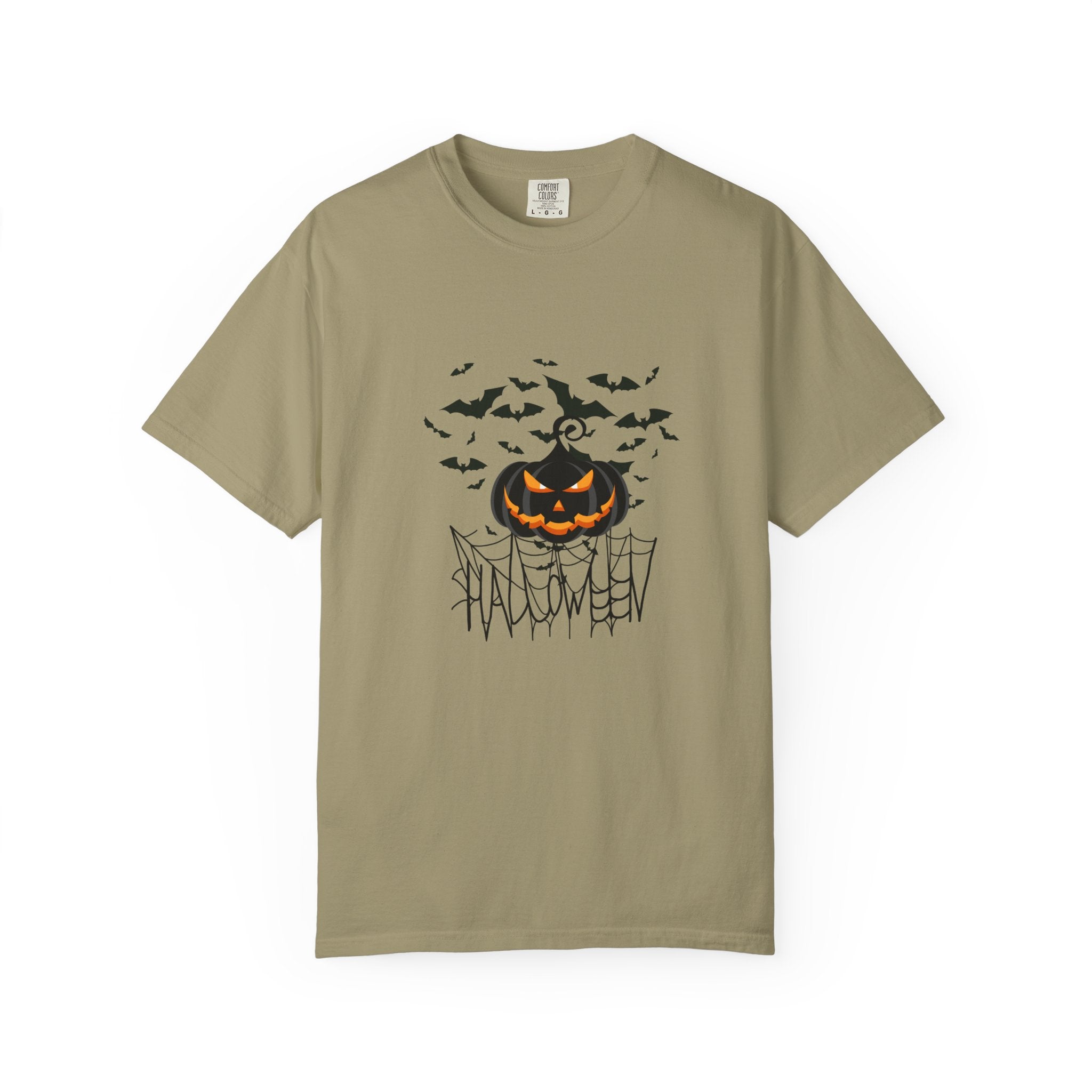 Halloween Vibe Unisex Garment-Dyed T-shirt, Casual Wear, Summer Vibe, Gift for Friends, Relaxed Everyday Style