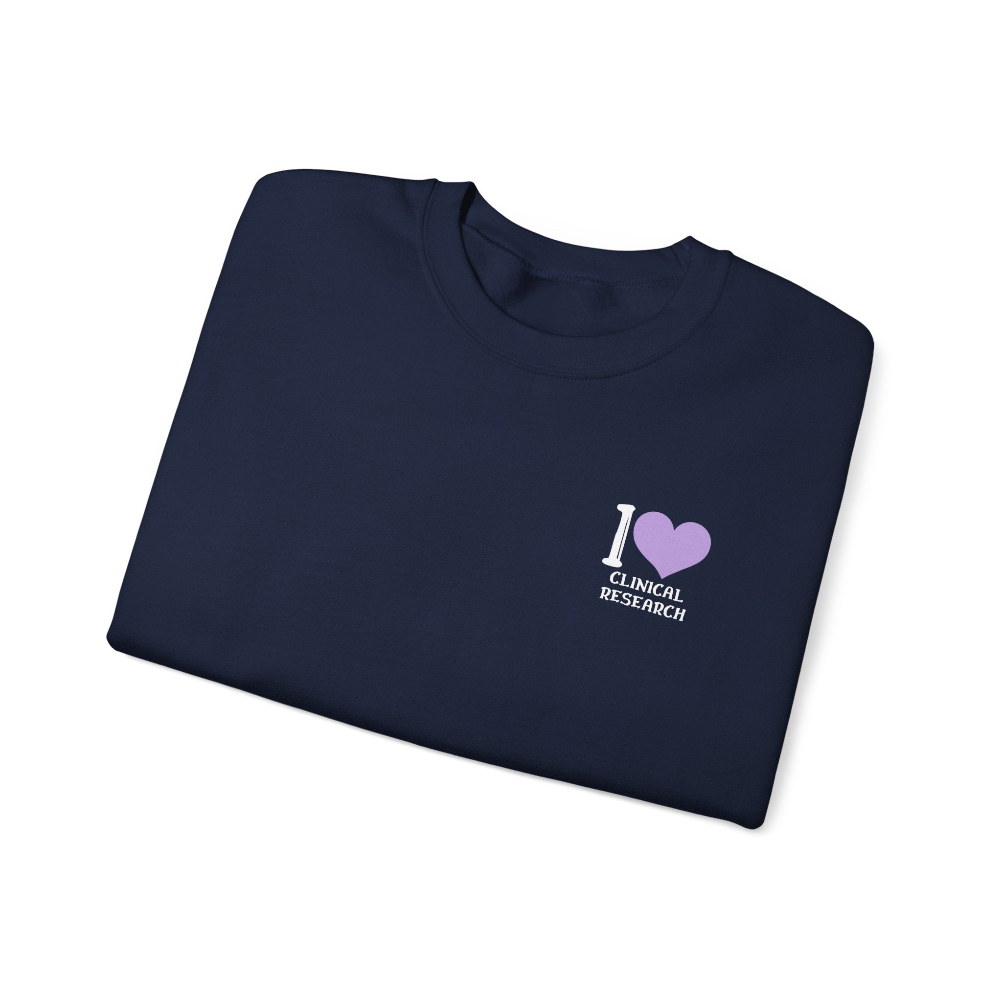Leafen I Love Research Sweatshirt, Cozy Crewneck, Unisex Gift, Perfect for Researchers, Science Lovers, Casual Wear