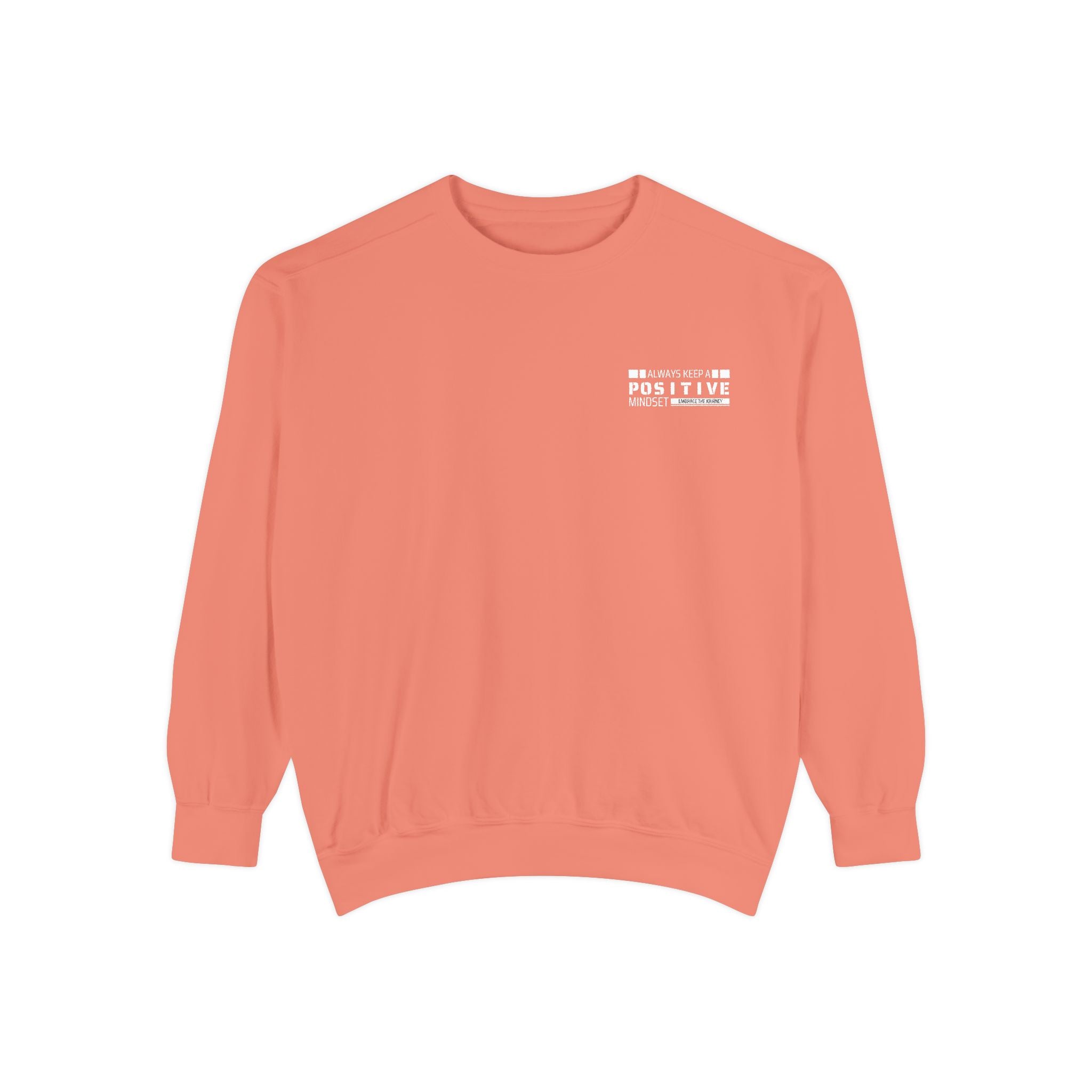 Leafen Positive Vibes Unisex Sweatshirt, Casual Crewneck, Gift for Friends, Motivational Apparel, Everyday Comfort Wear