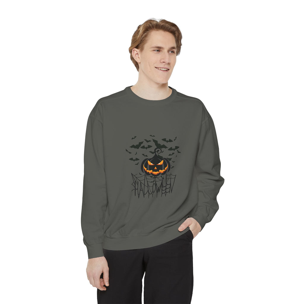 Leafen Halloween Web Unisex Sweatshirt, Casual Crewneck, Gift for Friends, Motivational Apparel, Everyday Comfort Wear