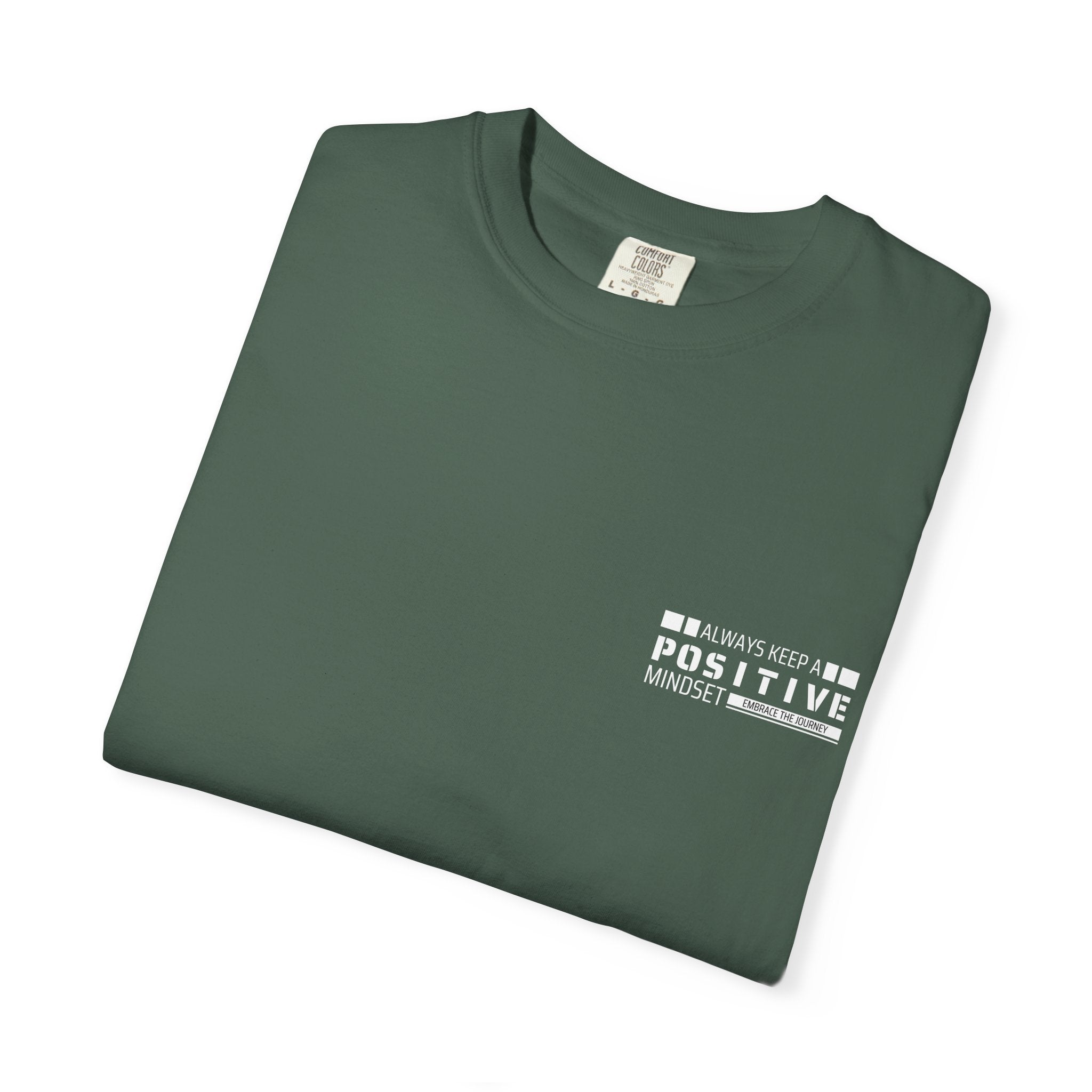 Leafen Positive Vibe Unisex Garment-Dyed T-shirt, Casual Wear, Summer Vibe, Gift for Friends, Relaxed Everyday Style