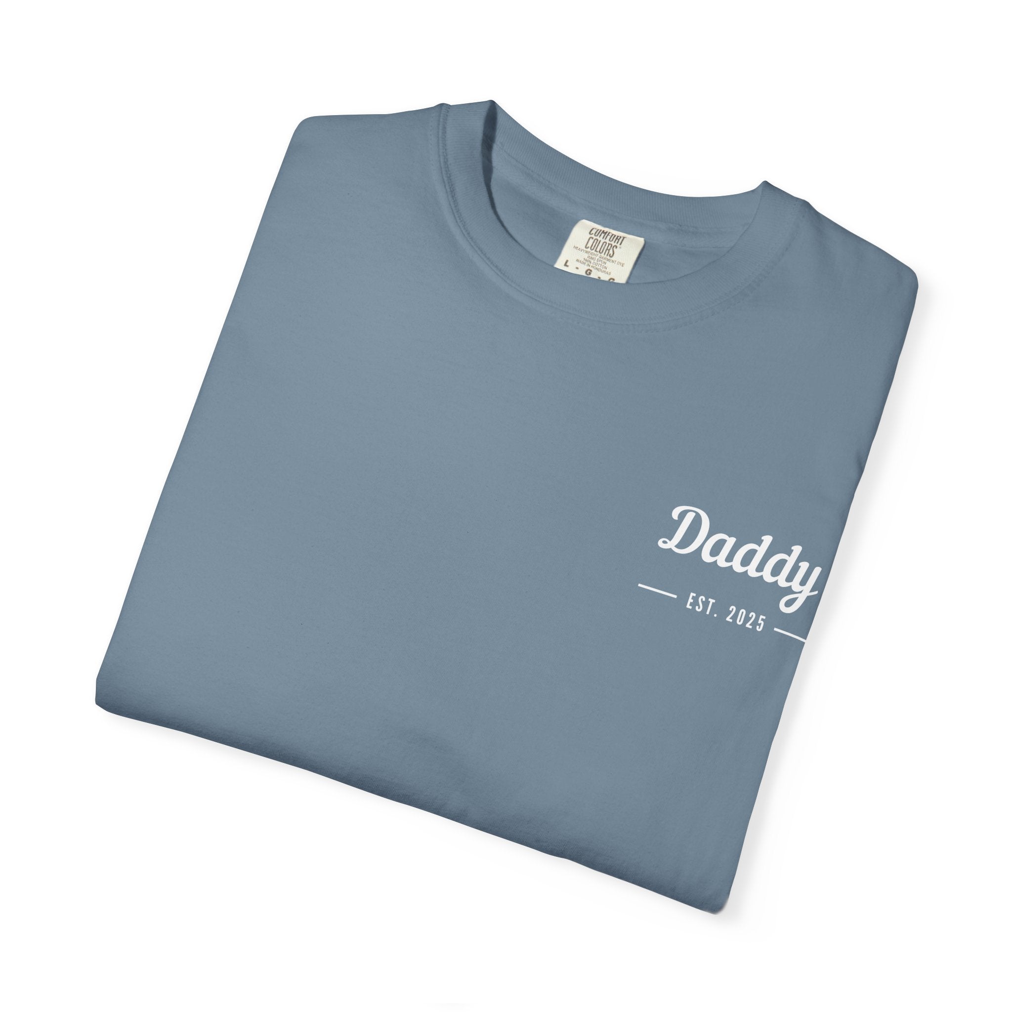 Leafen Daddy Est Unisex Garment-Dyed T-shirt, Casual Wear, Summer Vibe, Gift for Friends, Relaxed Everyday Style