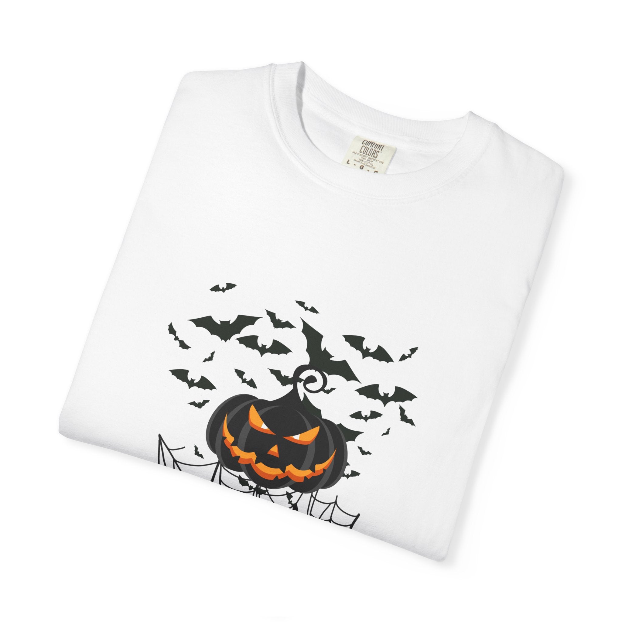 Halloween Vibe Unisex Garment-Dyed T-shirt, Casual Wear, Summer Vibe, Gift for Friends, Relaxed Everyday Style