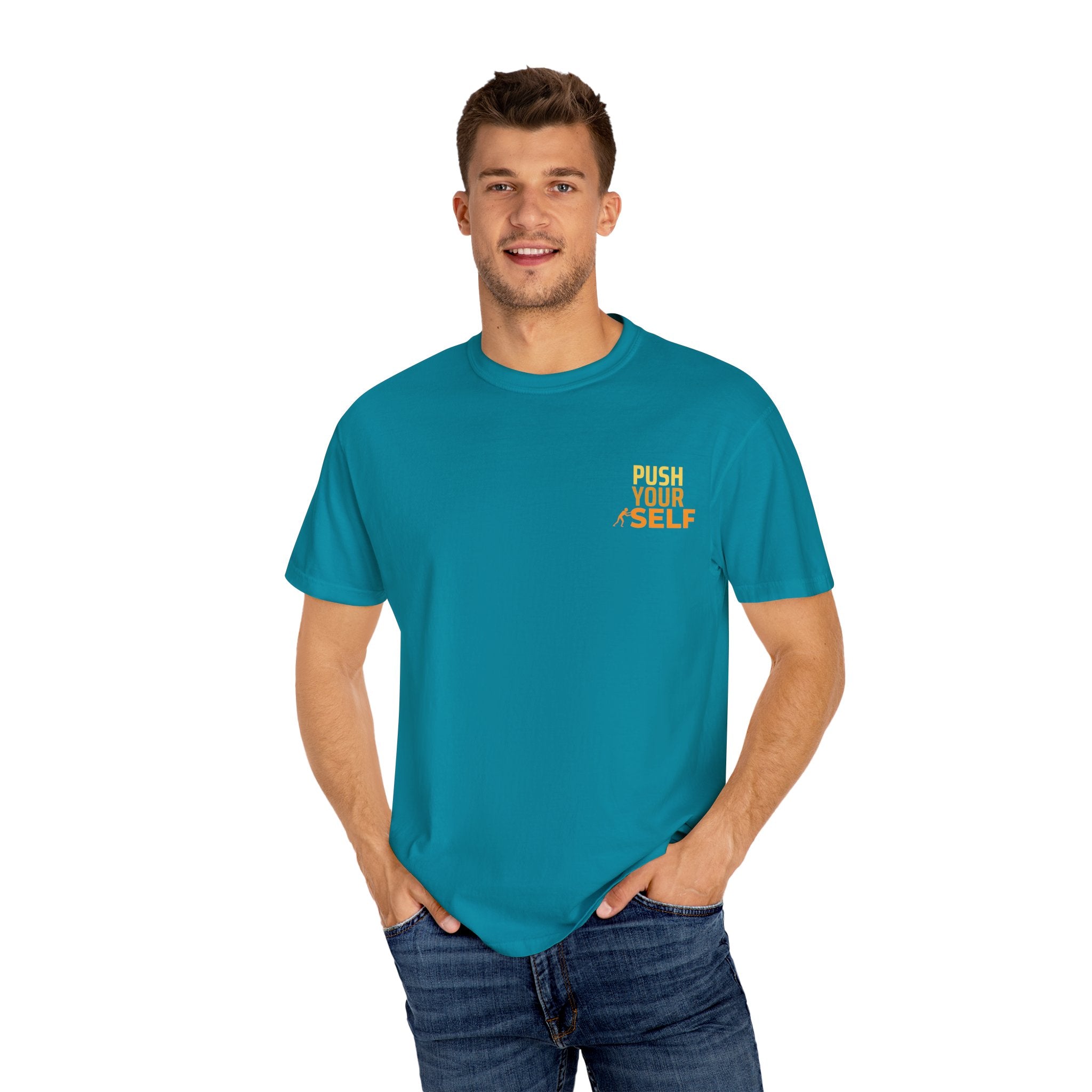Leafen Push Your Self Unisex T-Shirt | Casual Tee, Gift for Friends, Casual Wear, Everyday Comfort