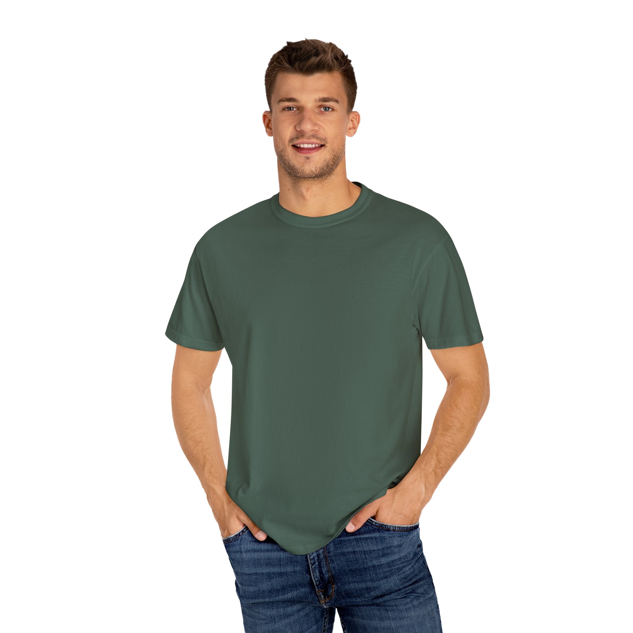 Leafen DOG DAD Unisex Garment-Dyed T-shirt, Casual Wear, Summer Vibe, Gift for Friends, Relaxed Everyday Style
