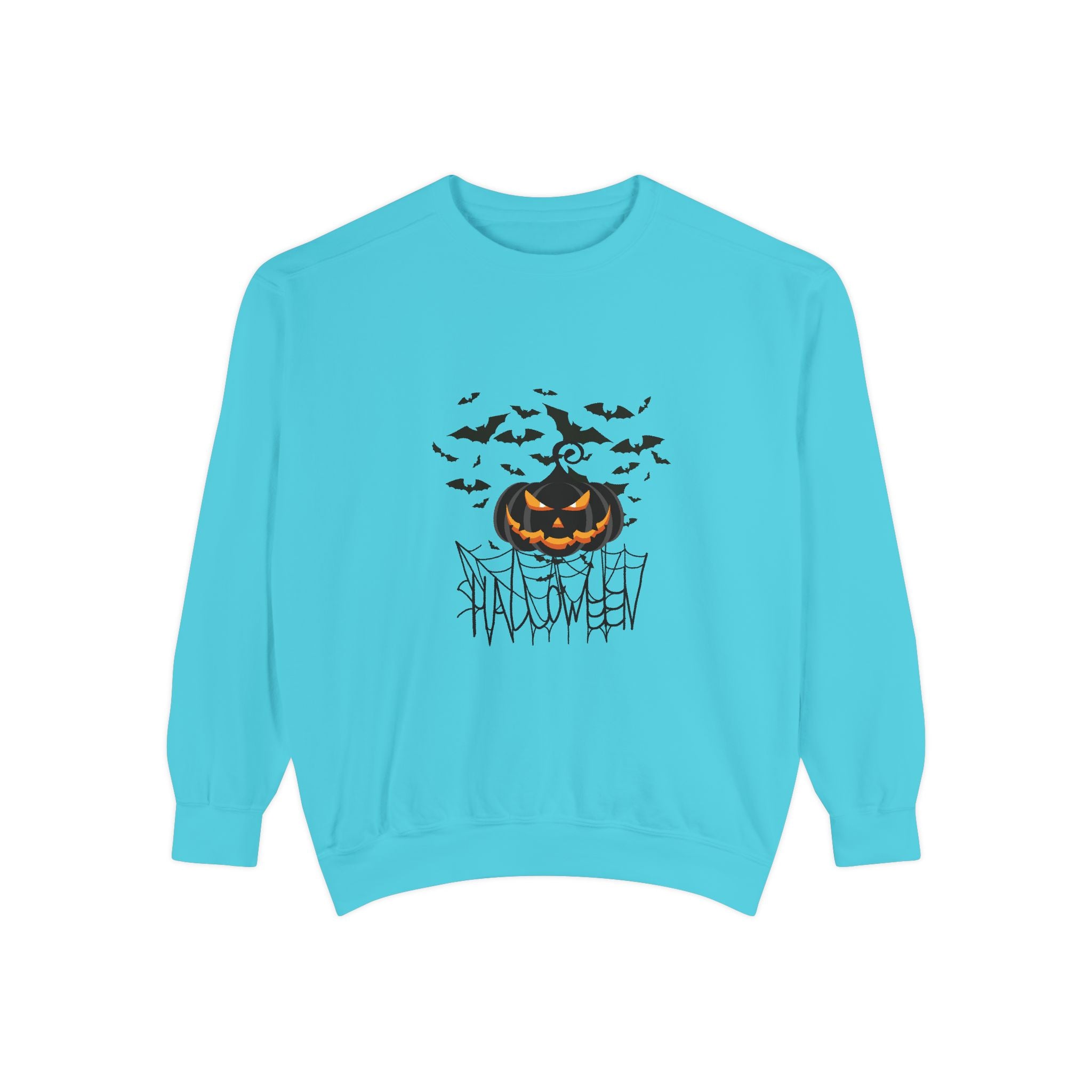 Leafen Halloween Web Unisex Sweatshirt, Casual Crewneck, Gift for Friends, Motivational Apparel, Everyday Comfort Wear