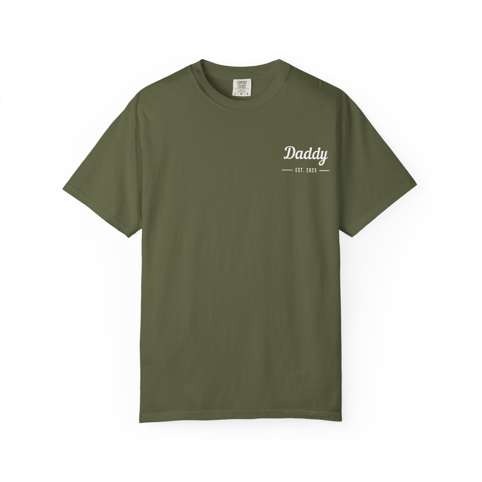 Leafen Daddy Est Unisex Garment-Dyed T-shirt, Casual Wear, Summer Vibe, Gift for Friends, Relaxed Everyday Style