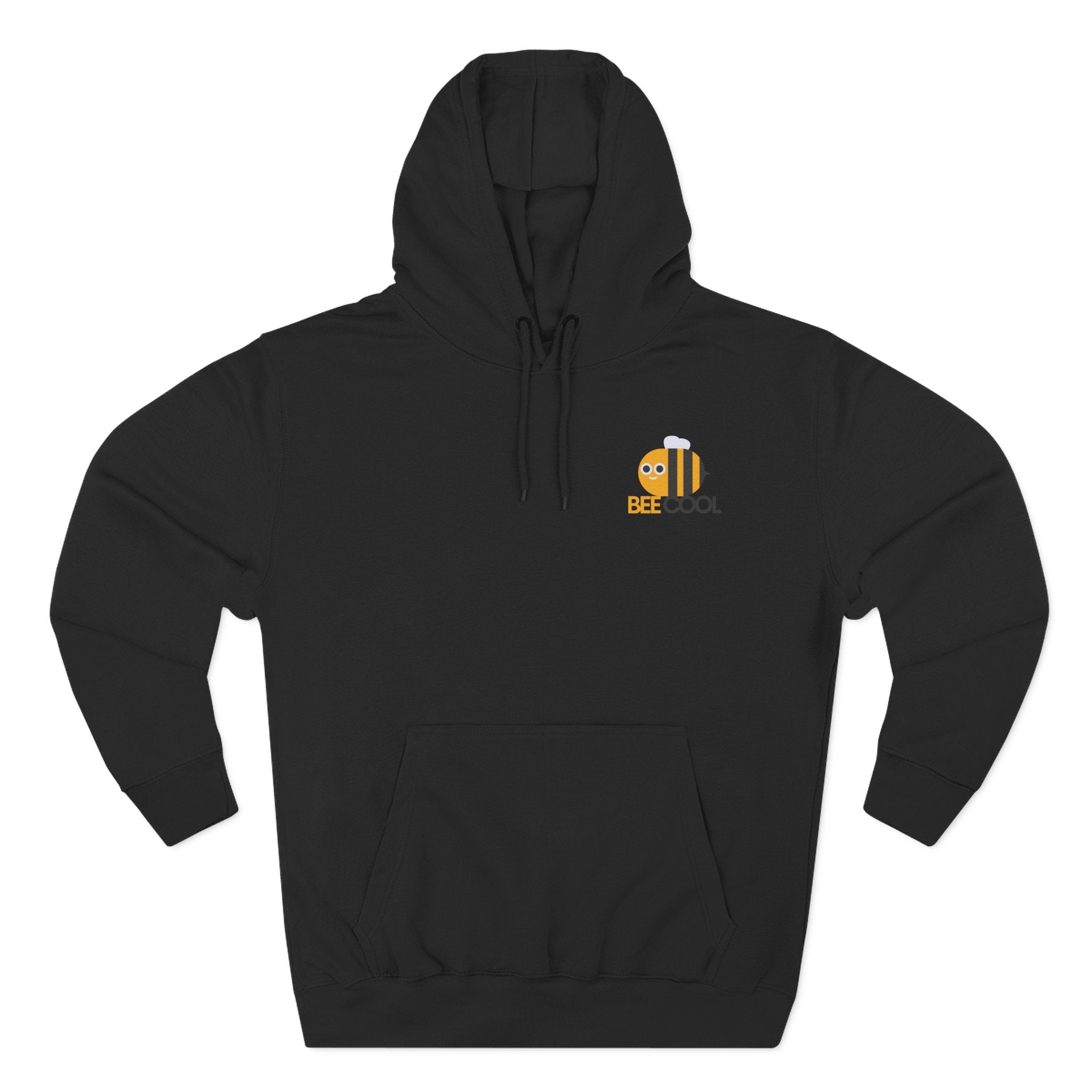 Leafen Bee Cool Fleece Hoodie - Fall Design, Cozy Sweatshirt, Perfect for cool weather, Fall Fashion, Gift Idea