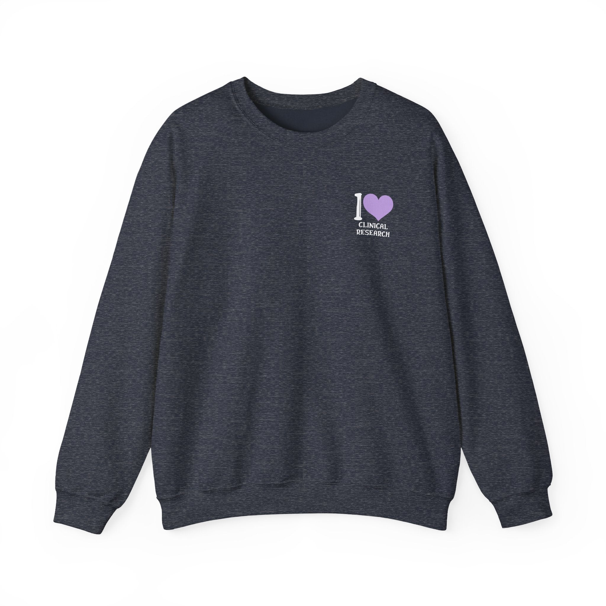 Leafen I Love Research Sweatshirt, Cozy Crewneck, Unisex Gift, Perfect for Researchers, Science Lovers, Casual Wear