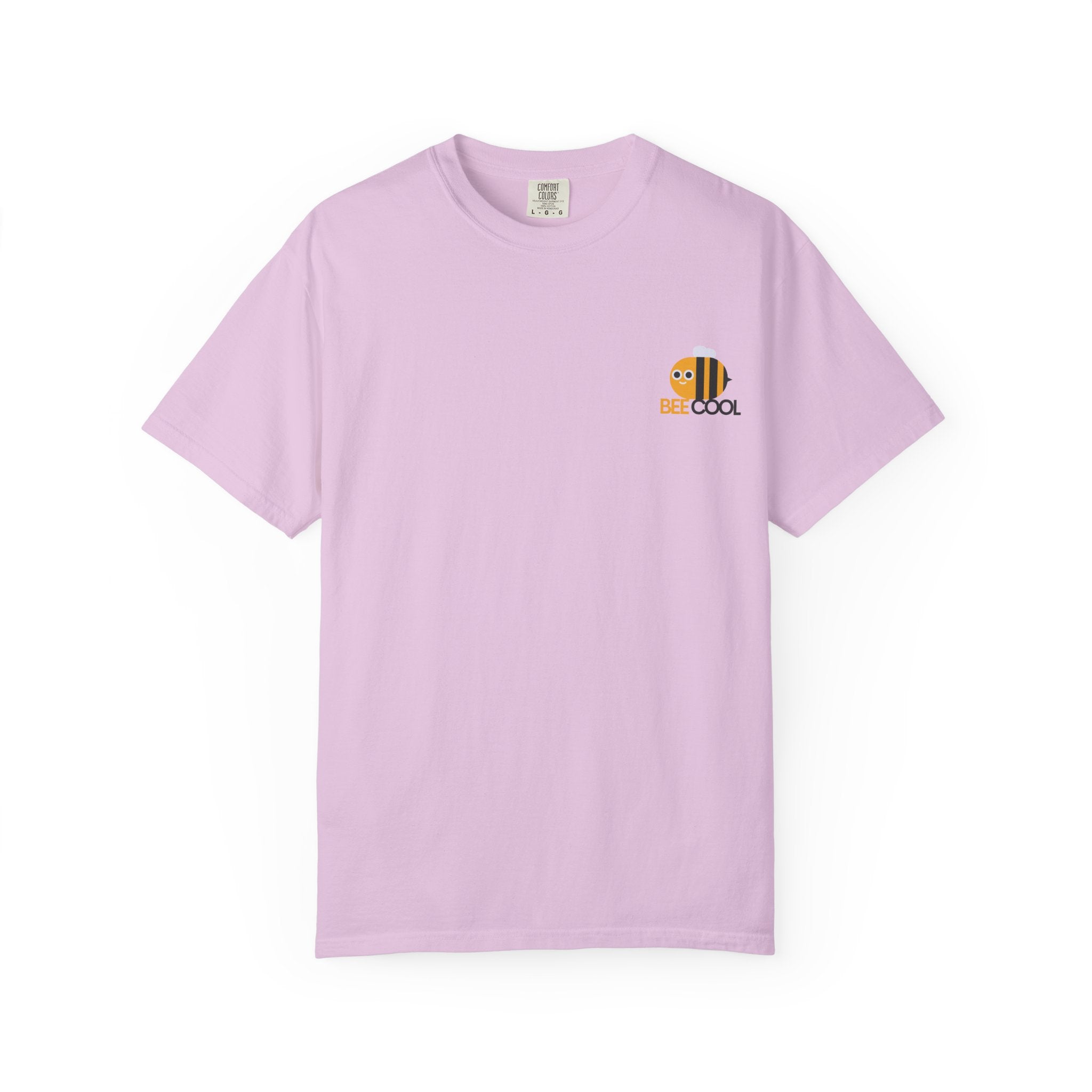 Leafen Bee Cool Unisex Garment-Dyed T-shirt, Casual Wear, Summer Vibe, Gift for Friends, Relaxed Everyday Style