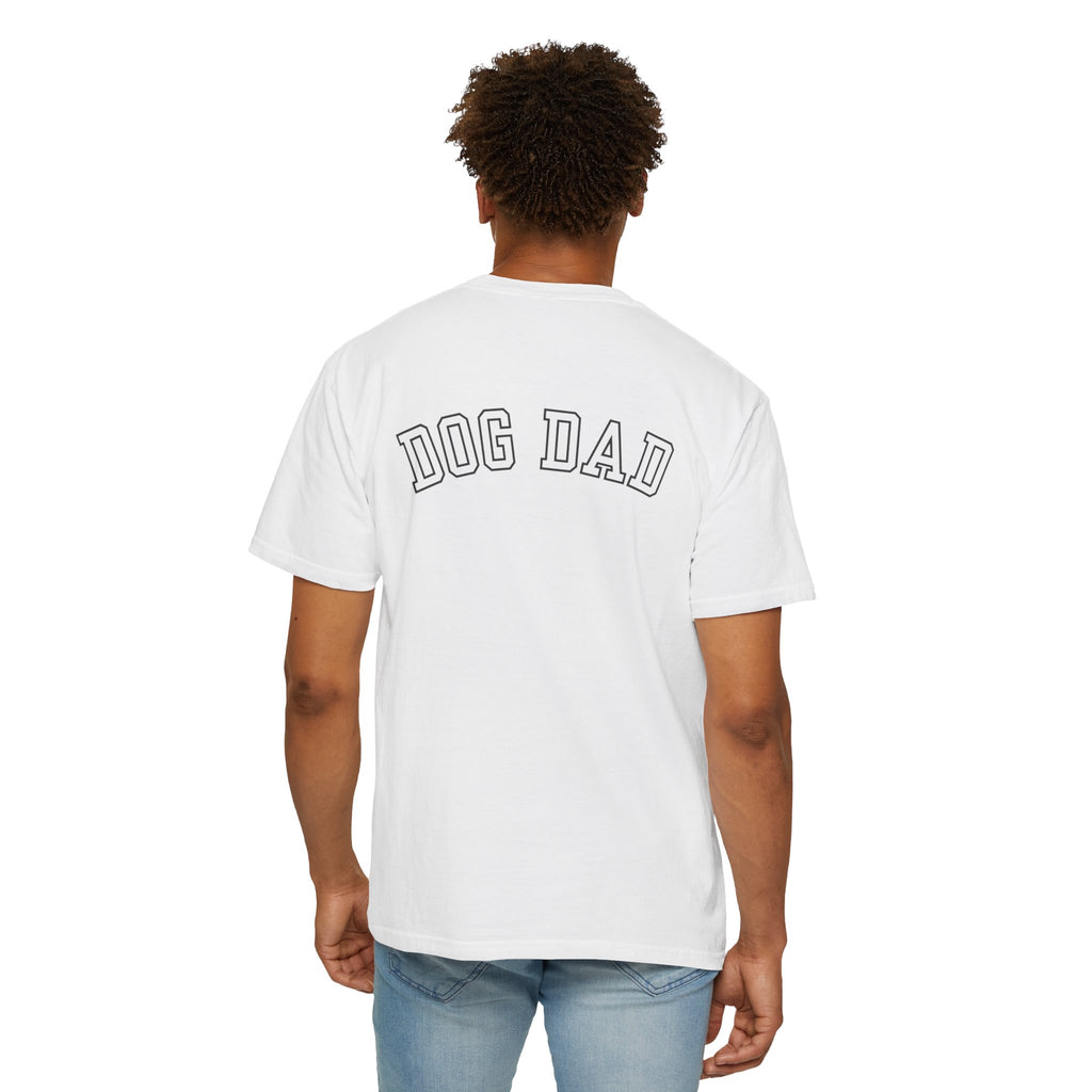 Leafen DOG DAD Unisex Garment-Dyed T-shirt, Casual Wear, Summer Vibe, Gift for Friends, Relaxed Everyday Style