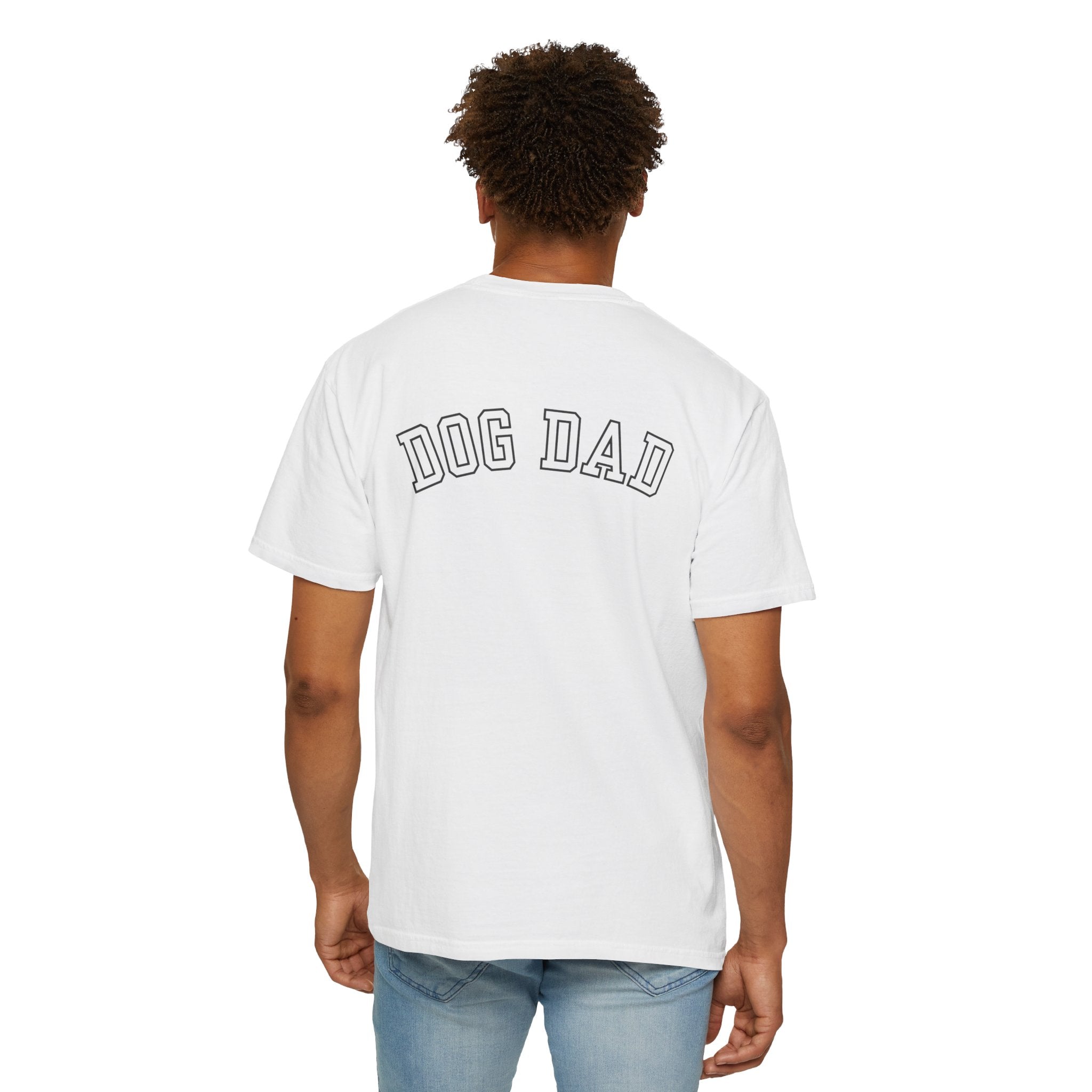 Leafen DOG DAD Unisex Garment-Dyed T-shirt, Casual Wear, Summer Vibe, Gift for Friends, Relaxed Everyday Style