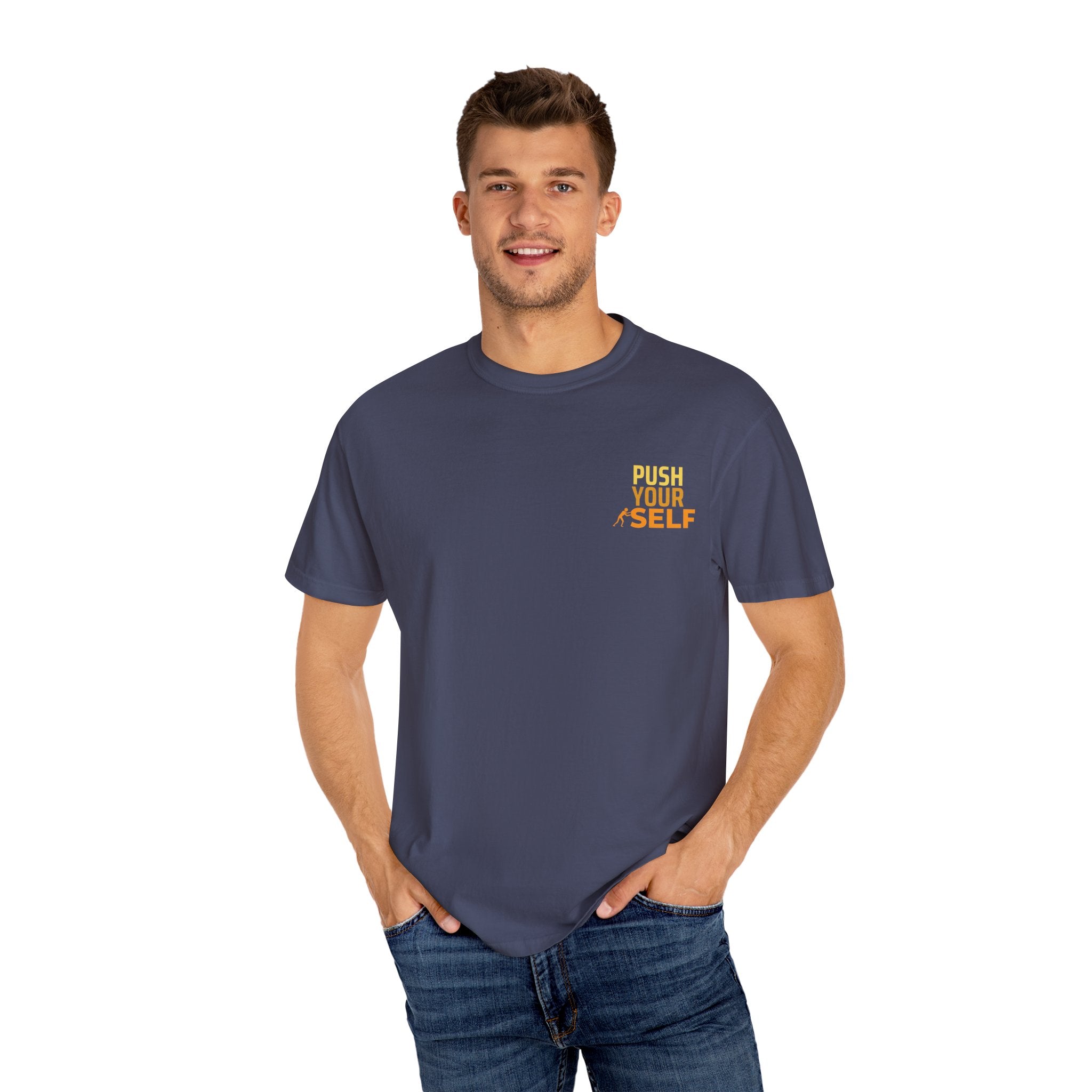 Leafen Push Your Self Unisex T-Shirt | Casual Tee, Gift for Friends, Casual Wear, Everyday Comfort