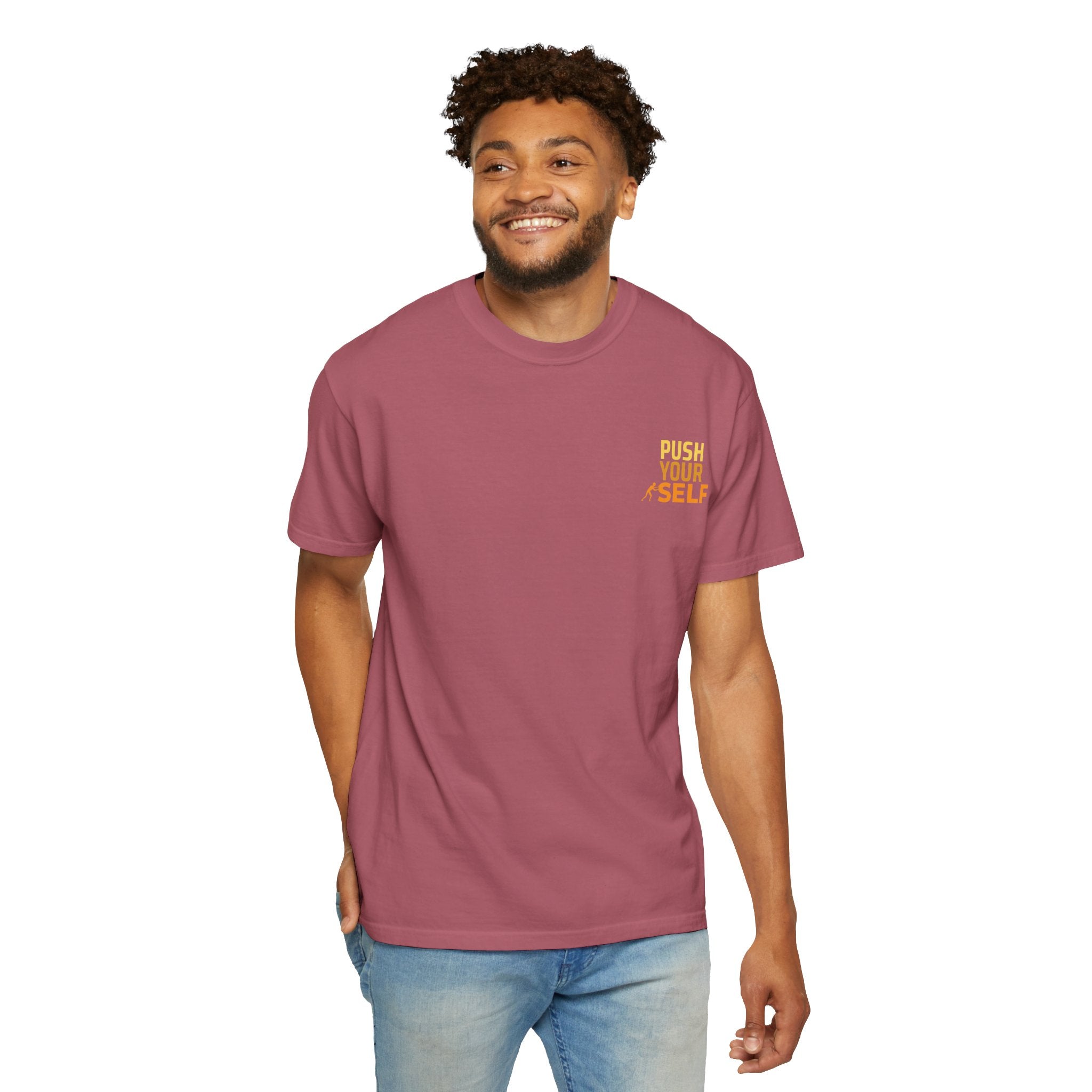 Leafen Push Your Self Unisex T-Shirt | Casual Tee, Gift for Friends, Casual Wear, Everyday Comfort